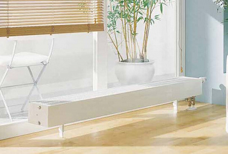 Конвектор, KSV 22, 133*280*1300, SOL, RAL 9016 (белый), 10 бар, с крышкой, 1443 Вт