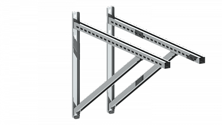 Стеновая консоль тип IV L=1030 мм, с подпоркой