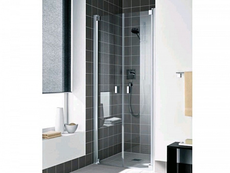 Дверь, Kermi, Raya, шв 1200*2000, серебристый матовый, цвет стекла-прозрачный