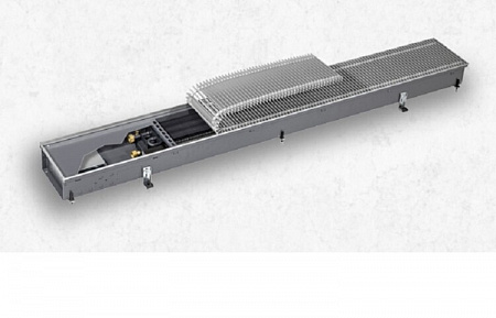 Конвектор, Katherm QK, 215*112*2200, электромеханическое 230 В, роликовая решётка 9 мм, алюминий, натуральный